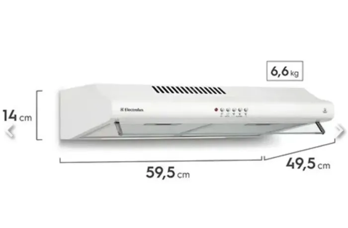 Depurador de ar 4 bocas Electrolux, branco 220