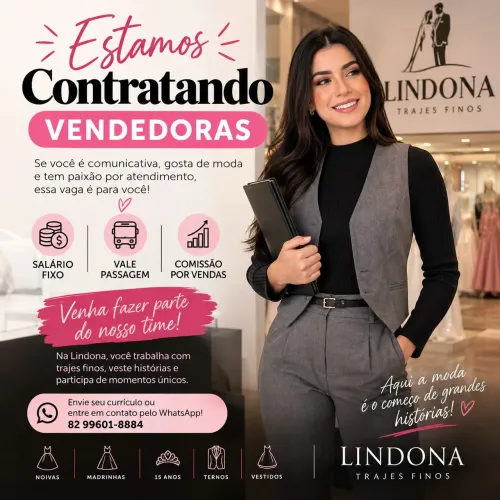 Vendedora e recepcionista