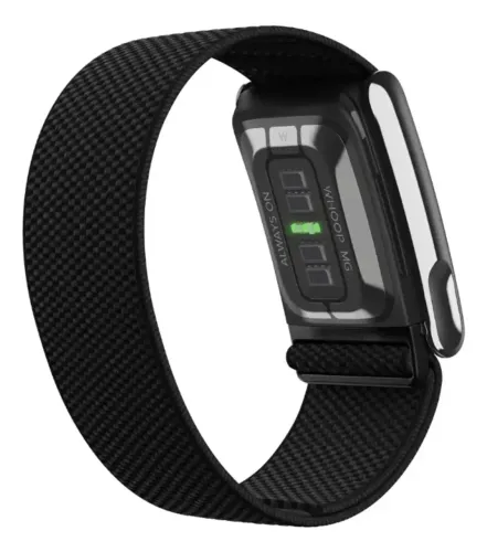 Whoop 5.0 MG Life Pulseira Inteligente com ECG Grau Médico SuperKnit Luxe | Obsidian