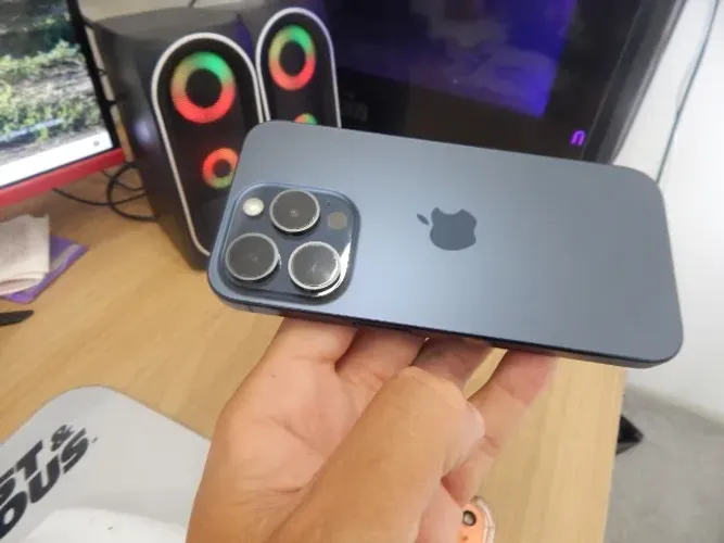 Iphone 15 PRO 256GB Azul - Impecável - Para sair hoje