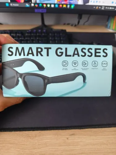 M02 Smart Glasses Ultra com Inteligencia Artificial Camera HD