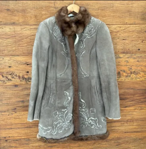 Prada Casaco em Couro 40 Eur 38 Br