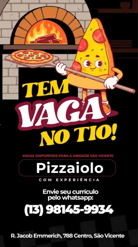 Vaga para PIZZAIOLO 