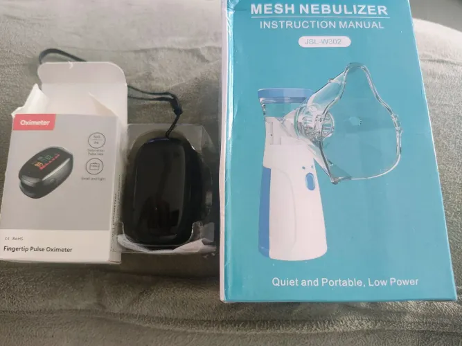 Inalador portátil + Oxímetro ( Produto novo)