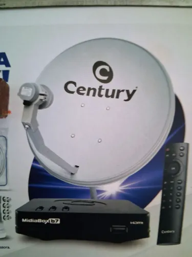 Antena parabólica digital completa instalada