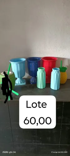 Vendo lote de vazo de decoração