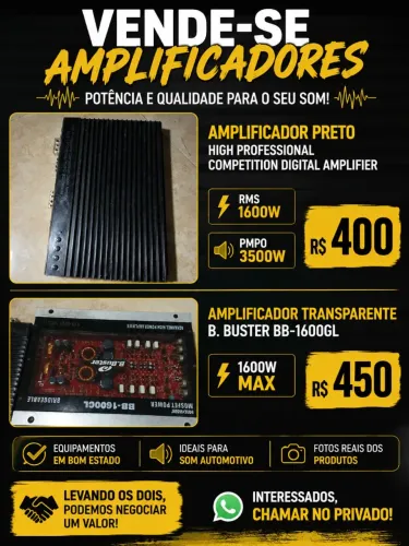 Vendo amplificadores em ótimo estado 