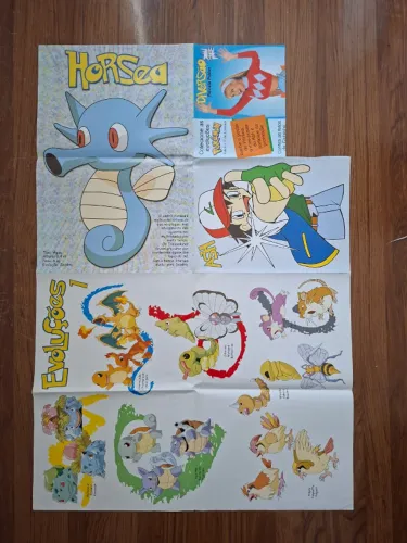 Pôster Pokemon da Revista Diversão nº 1 - 1999