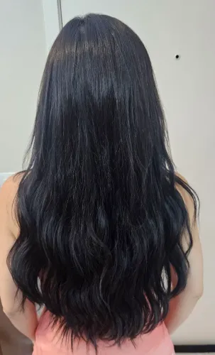 Mega hair cabelo brasileiro castanho 200 gramas na fita