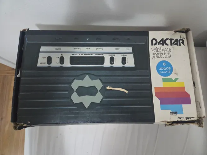 Atari dactar caixa  manual 2 controles jogo revisado impecável o mais novo do Brasil!!!