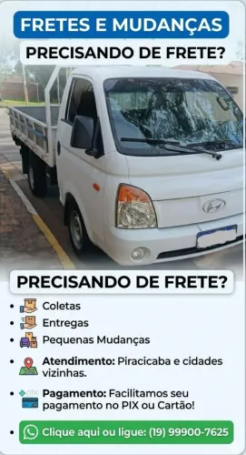 Fretes e pequenas mudanças