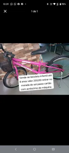 Bicicleta infantil 8 anos