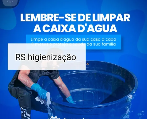 Limpeza e higienização caixa dagua
