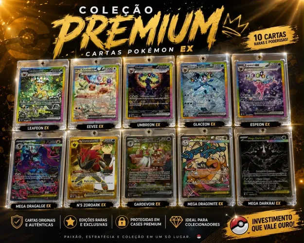 Vende-se Lote de Cartas Pokémon