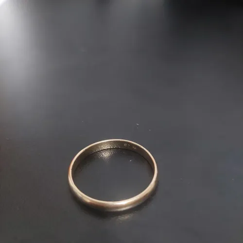 Aliança rommanel banhada a ouro 18k tamanho 28