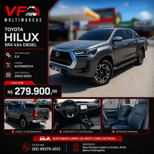 Toyota Hilux CD SRX 4X4 2.8 TDI 16V Diesel Aut. 2025