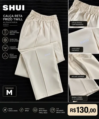Calça Shui Reta alfaiataria M
