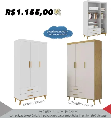 Guarda Roupa Infantil W127