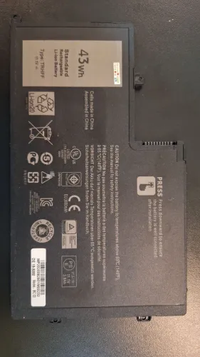 Bateria Original Dell Inspiron 14 e 15 - Modelo TRHFF 43Wh (Testada)