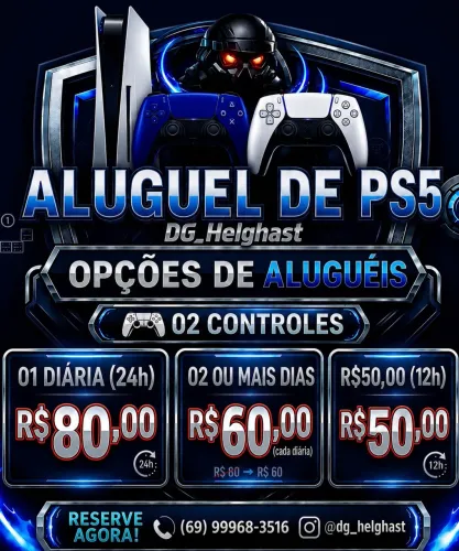 Aluguel de PS5 ?