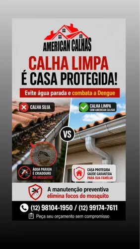 Instalação e manutenção de calha em Geral