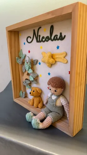 Porta Maternidade / Quadro - Nicolas