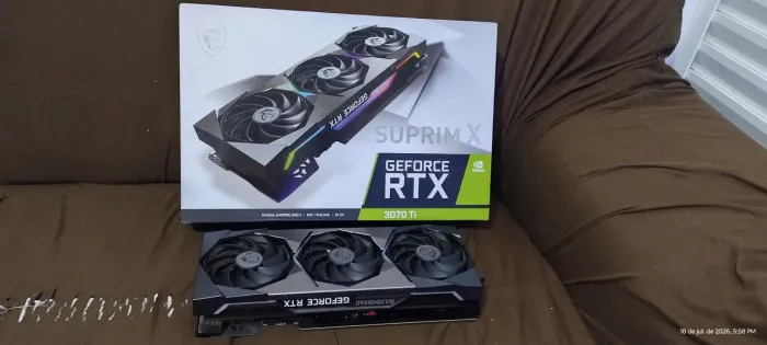 Placa videoi gerfoce 3070 Ti 8Gb Msi Suprim ed Rara.