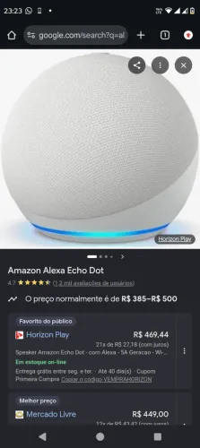 Echo e Alexa da Amazon Echo Dot (Geração mais recente)