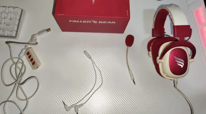 Headset Fallen Morcego Vermelho Usado - Atenção à Descrição