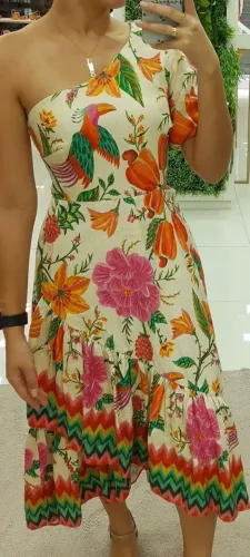 Vestido Cropped FARM Paraíso dos Aracaxis