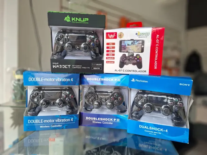 Controle Bluetooth pra ps4 ps3 pc TV celular - entrega em slz e região 