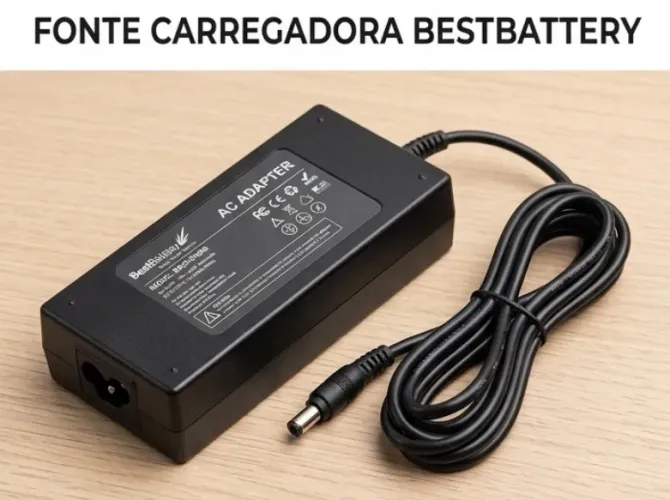 Fonte Carregador Notebook BestBattery 90W Inteligente - Ótimo Estado