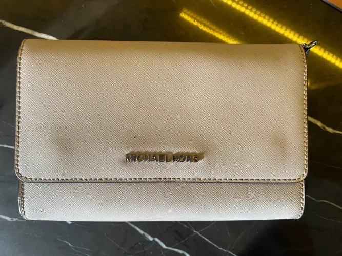 Bolsa cinza original Michael Kors Perfeita