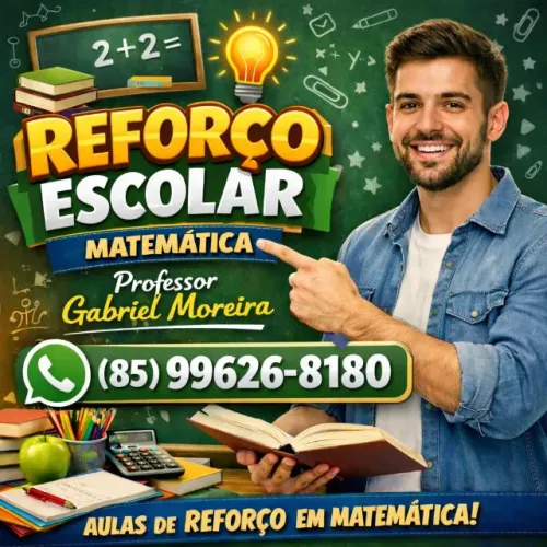 Aulas de reforço de matemática.