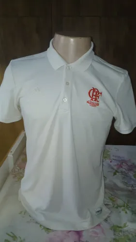 Camisa Flamengo Adidas Polo Viagem Comissão Técnica raridade Rio de Janeiro 450 anos