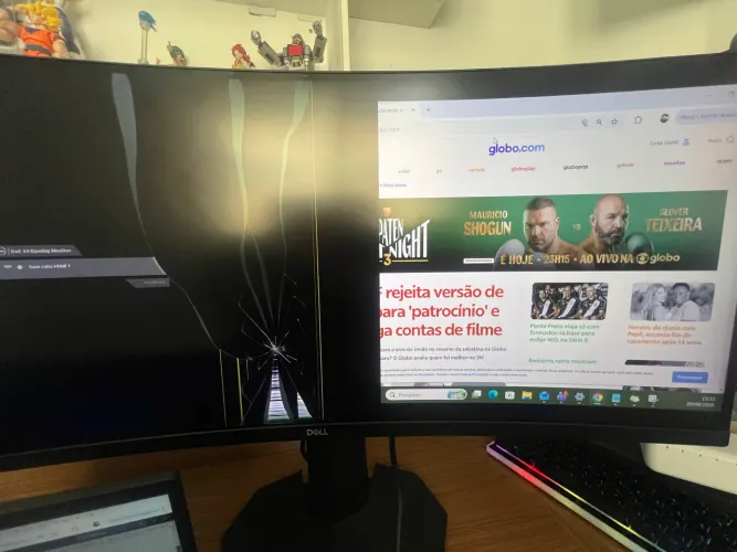 Monitor Gamer Dell S3422DWG 34? Ultrawide Curvo - Mancha na tela