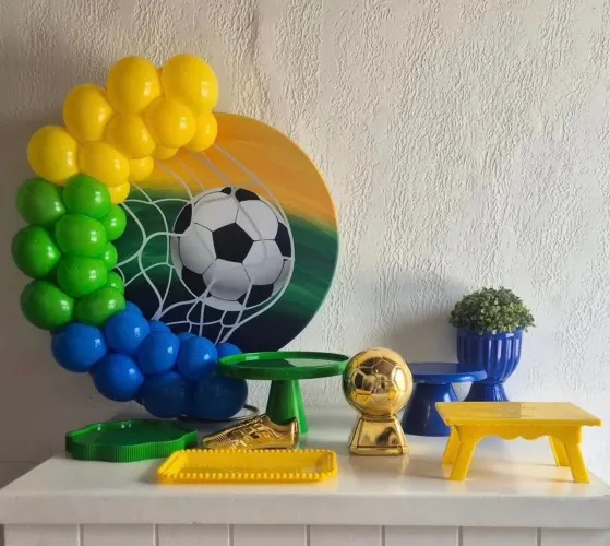 Aluguel de pegue e monte, e itens de decoração 