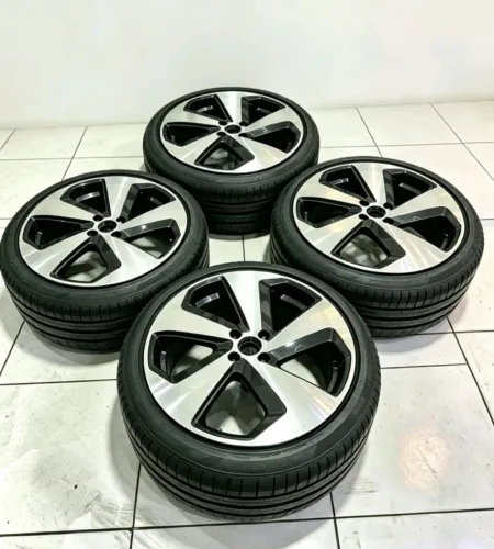 JOGO RODAS ARO 18 4X100 PNEUS NOVOS 215/35 R18