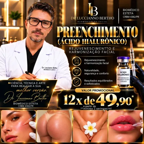 PREENCHIMENTO c/ ÁCIDO HIALURÔNICO 