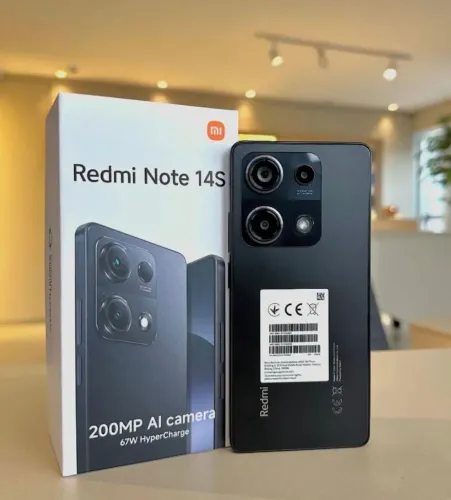 Xiaomi Note 14S 256GB Black Lacrado Loja Fisica 18X Sem juros 