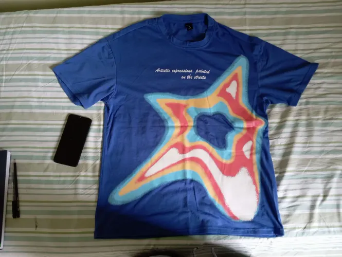 Camisa shein ROMWE estampada