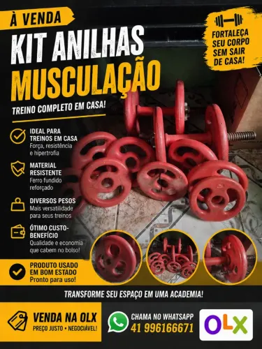 Vendo kits de anilhas emborrachada