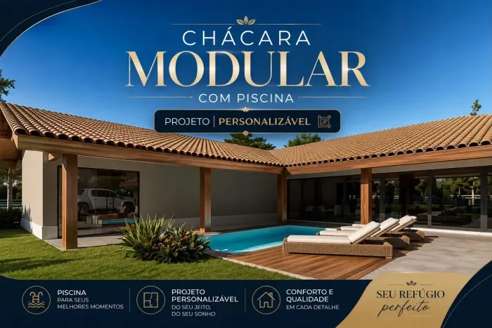 SUA CHÁCARA COM PISCINA EM IGARATÁ - SP