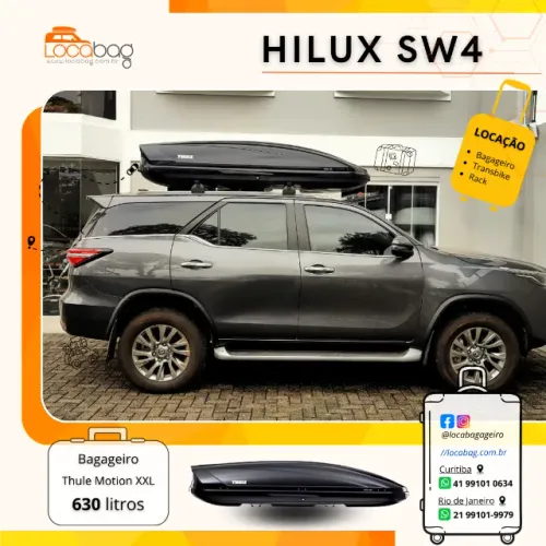 Locação de Bagageiro Thule para Hilux SW4 - Mais Espaço para sua Aventura!