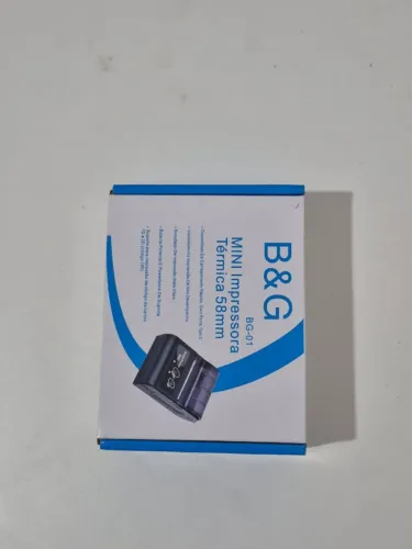 Mini Impressora Térmica 58mm Bluetooth B&G BG-01