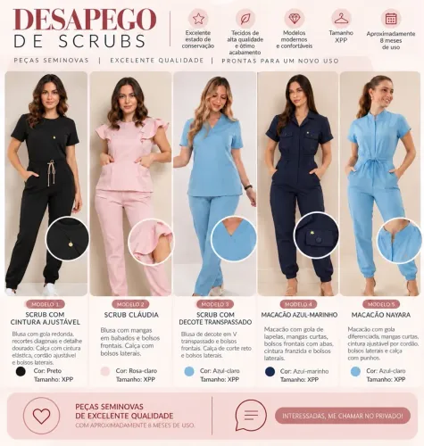 Vendo SCRUBS seminovos
