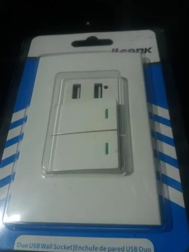 Interruptor duplo 2 entradas usb novo na embalagem