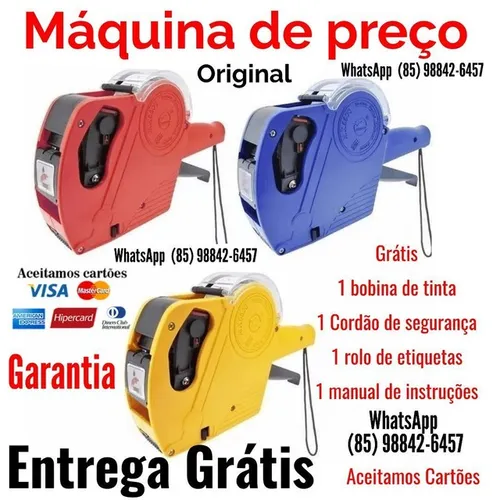 Promoção etiquetadora máquina de preço etiquetas garantia e Entrega Grátis