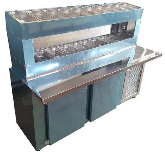 Condimentador Duplo de encosto INOX