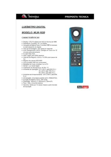 Vende-se Equipamento de Medição - MLM-1020 - Minipa